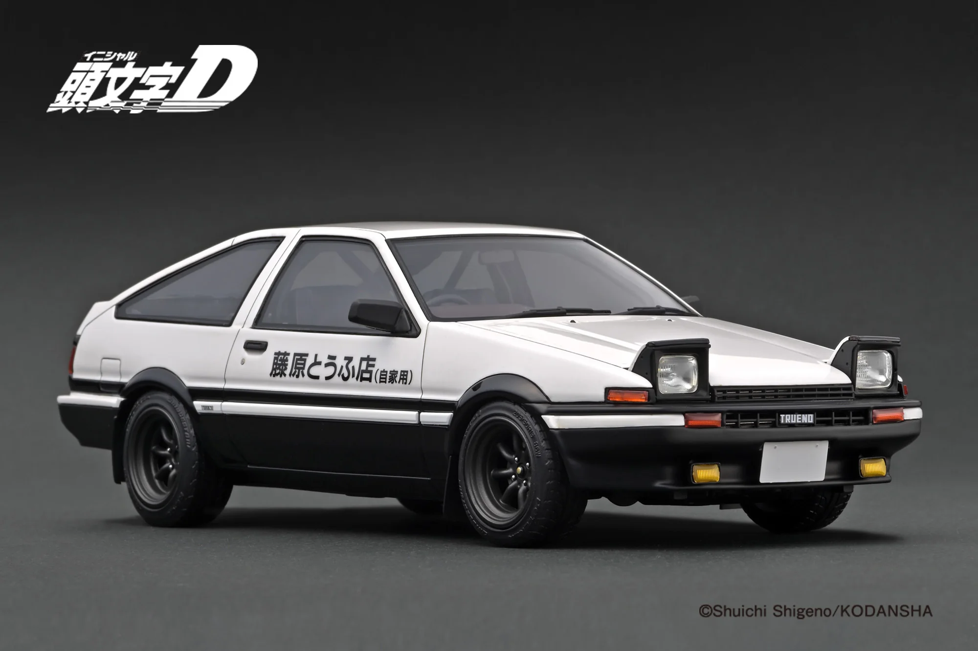 PREORDER Ignition Model 1/18 	INITIAL D Toyota Sprinter Trueno 3Dr GT Apex(AE86) White/Black With Mr.Bunta IG3659 (Approx. Release Date : Q1 2025 subject to manufacturer's final decision) - Image 3