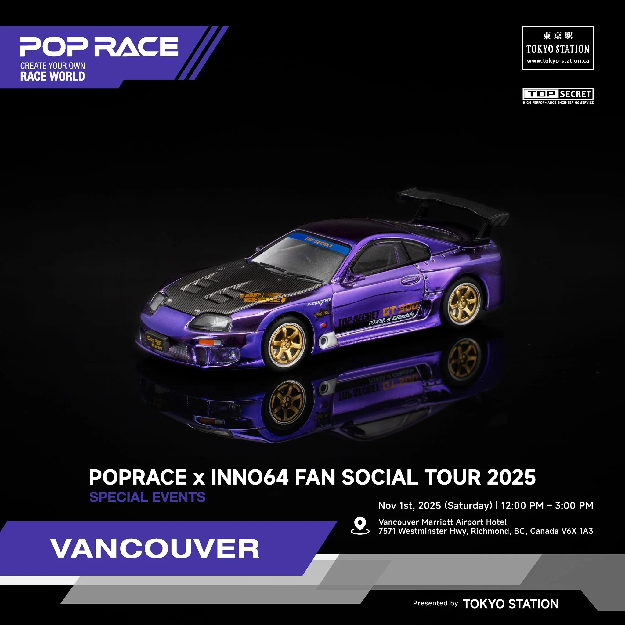 VANCOUVER - POPRACE x INNO64 EVENT TICKET + POPRACE and INNO Event Car (Nov 1st, 2025) - Image 3