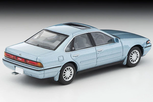TOMYTEC TLVN 1/64 Nissan Cefiro Sport Cruising (Bluish Silver) 1988 LV-N335a - Image 4